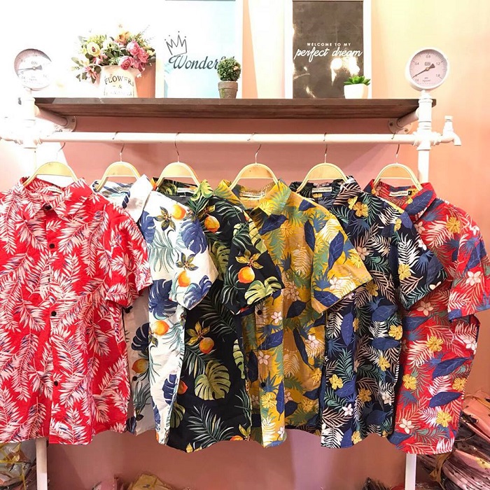 đồng phục nhóm sơ mi hoa quả