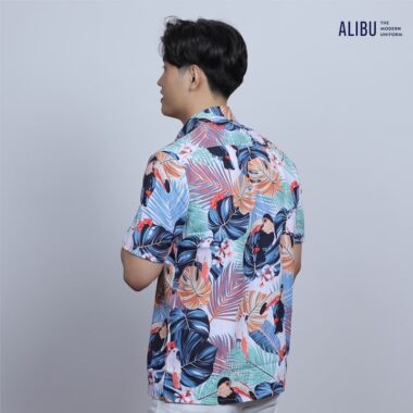 Đồng phục đi biển cho nhóm họa tiết 412 Alibu mặt sau