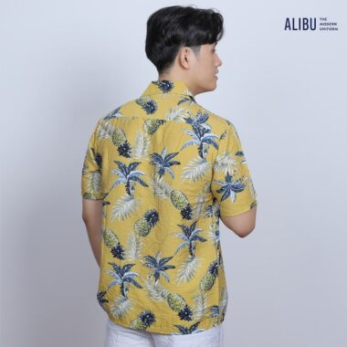 Đồng Phục Đi Biển Tập Thể Kiểu Sơ Mi Hoa Quả Mẫu 43 Alibu mặt sau
