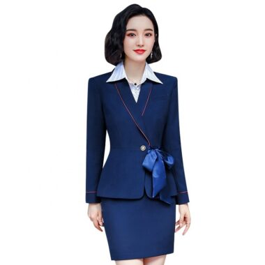 đồng phục lễ tân bệnh viên xanh than