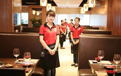 đồng phục quán ăn