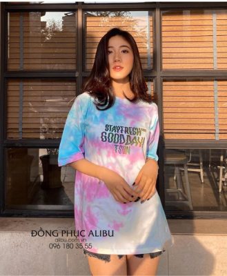 Áo thun loang màu mẫu 15 1 Áo thun loang màu mẫu 15