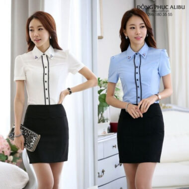 Áo Sơ Mi Đồng Phục Kiểu Đẹp Mẫu ASM-37