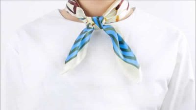 cách thắt nơ áo đồng phục