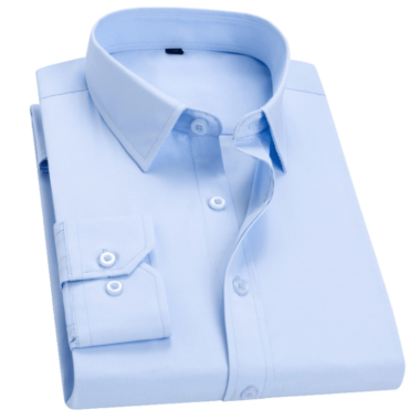 Đồng phục sơ mi vải kate cao cấp màu xanh nhạt