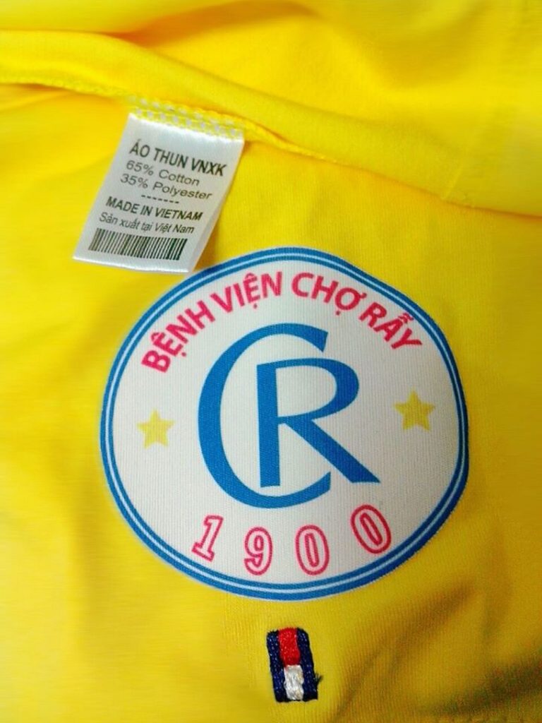 Áo thun đồng phục bệnh viên chợ rẫy