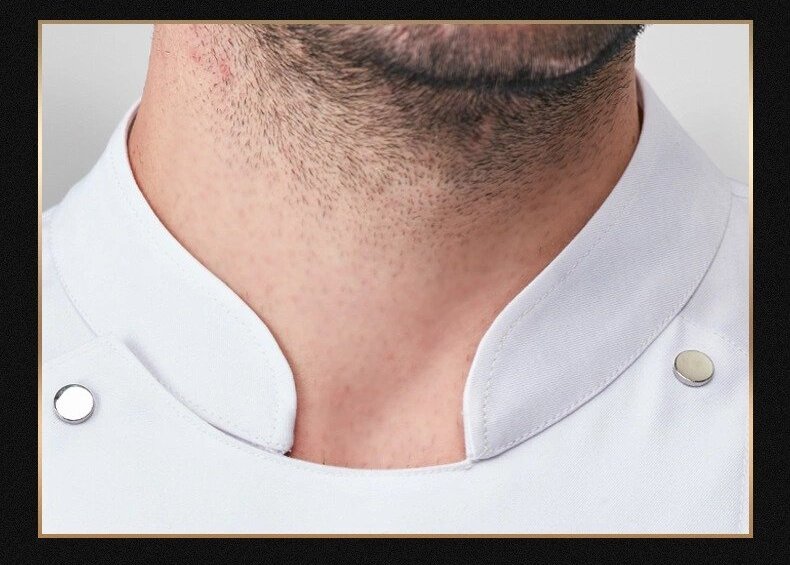 Áo đầu bếp nhà hàng trung quốc cổ áo