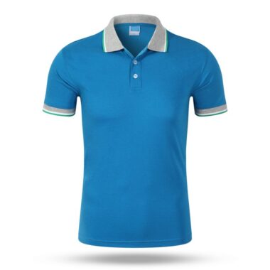 May Áo Thun Local Brand 8 Đồng phục áo thun polo xanh cổ xám