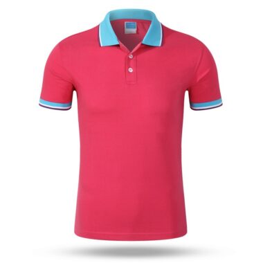 May Áo Thun Local Brand 6 Đồng phục áo thun polo đỏ cổ xanh