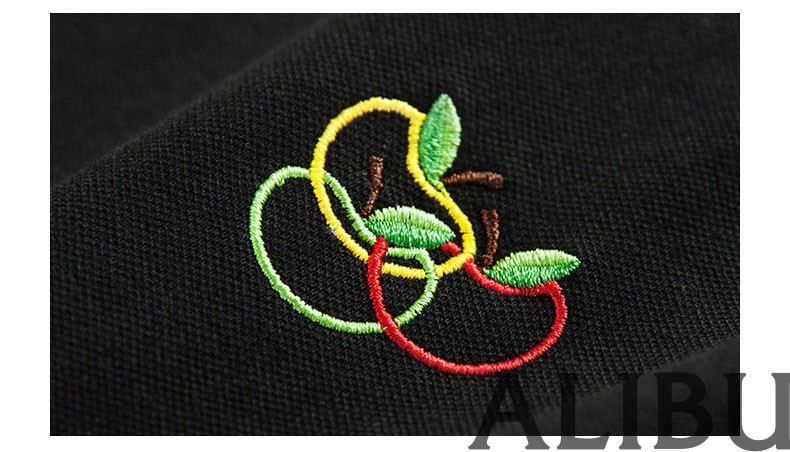 Mẫu Áo Polo Đồng Phục 100% cotton 18 Cận cảnh In thêu công nghệ kỹ thuật số