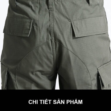 Quần áo bảo vệ dân phố chuyên nghiệp 2021 9 chi tiết lưng và túi quần đồng phục bảo vệ dân phố