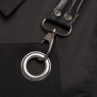 Đồng Phục Quán Cafe Hàn Quốc 15 chi tiết móc dây của tạp dề quán cafe hàn quốc