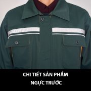 chi tiết ngực áo bảo hộ kỹ sư