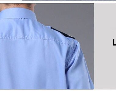 Áo Đồng Phục Bảo Vệ Trường Học 14 chi tiết lưng áo đồng phục bảo vệ trường học