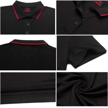 Mẫu Áo Polo Đồng Phục 100% cotton 12 chi tiết sản phẩm thân áo của đồng phục starbucks