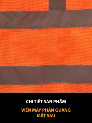 Áo gile lưới phản quang 8