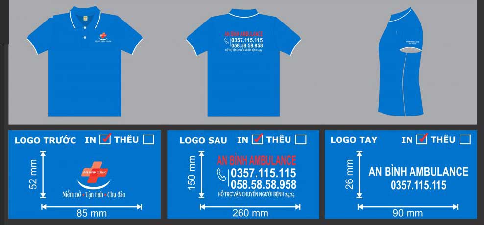 Hình ảnh áo thun an binh clinic