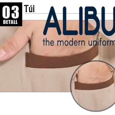 Chi tiết túi áo đồng phục lễ tân