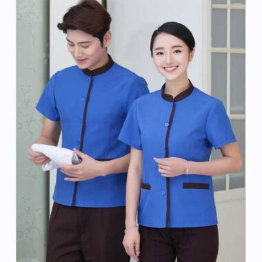 đồng phục lễ tân khách sạn 3 sao xanh