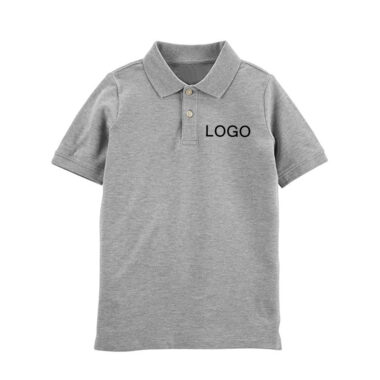 đồng phục mầm non polo xám