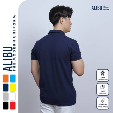 Áo thun đồng phục có cổ mẫu ATDPCC09 (Xanh Navy) 5 mặt sau áo thun đồng phục có cổ lacoste