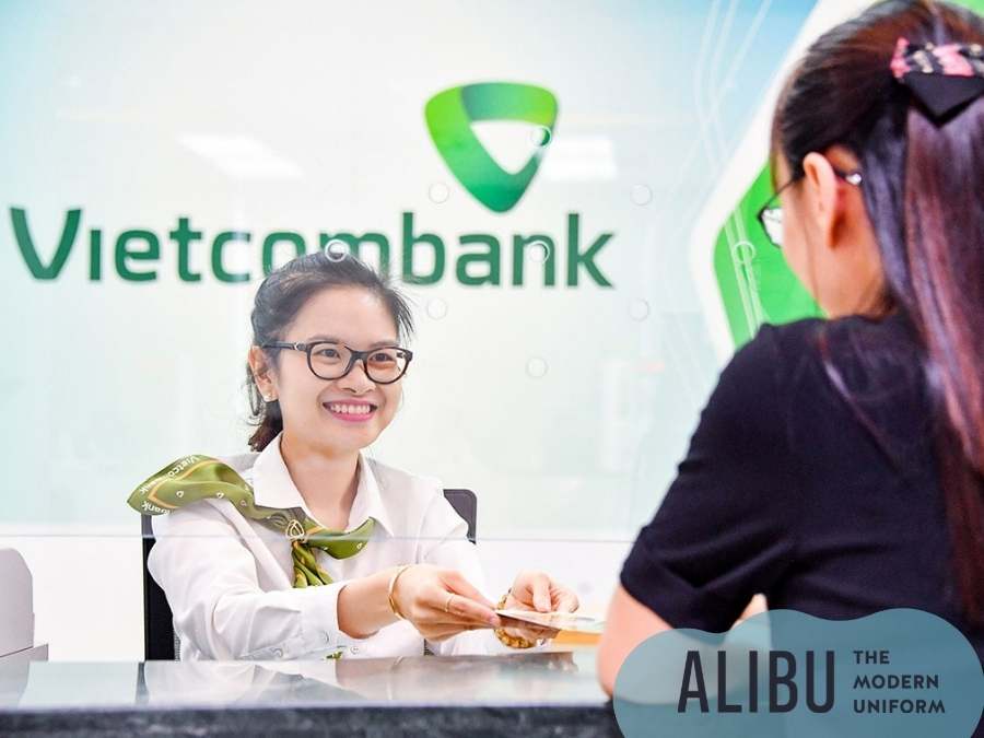 6 mẫu đồng phục ngân hàng Vietcombank cực ấn tượng và chuyên nghiệp 8 sơ mi đồng phục ngân hàng vietcombank