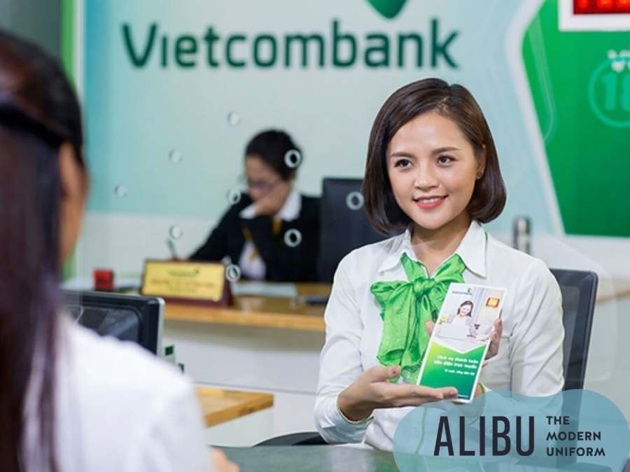6 mẫu đồng phục ngân hàng Vietcombank cực ấn tượng và chuyên nghiệp 13 sơ mi đồng phục ngân hàng vietcombank
