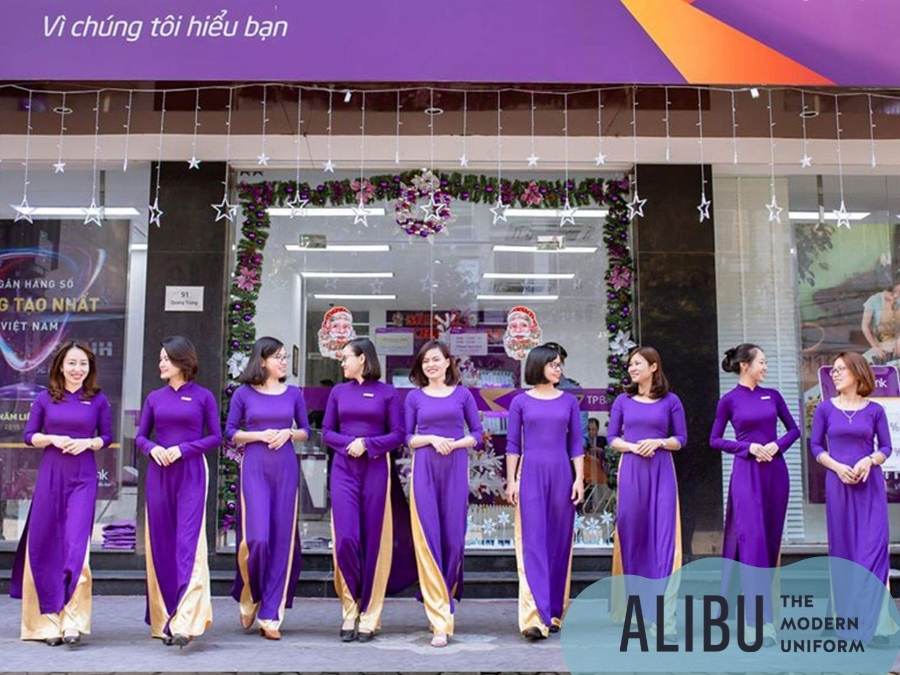 áo dài đồng phục tpbank