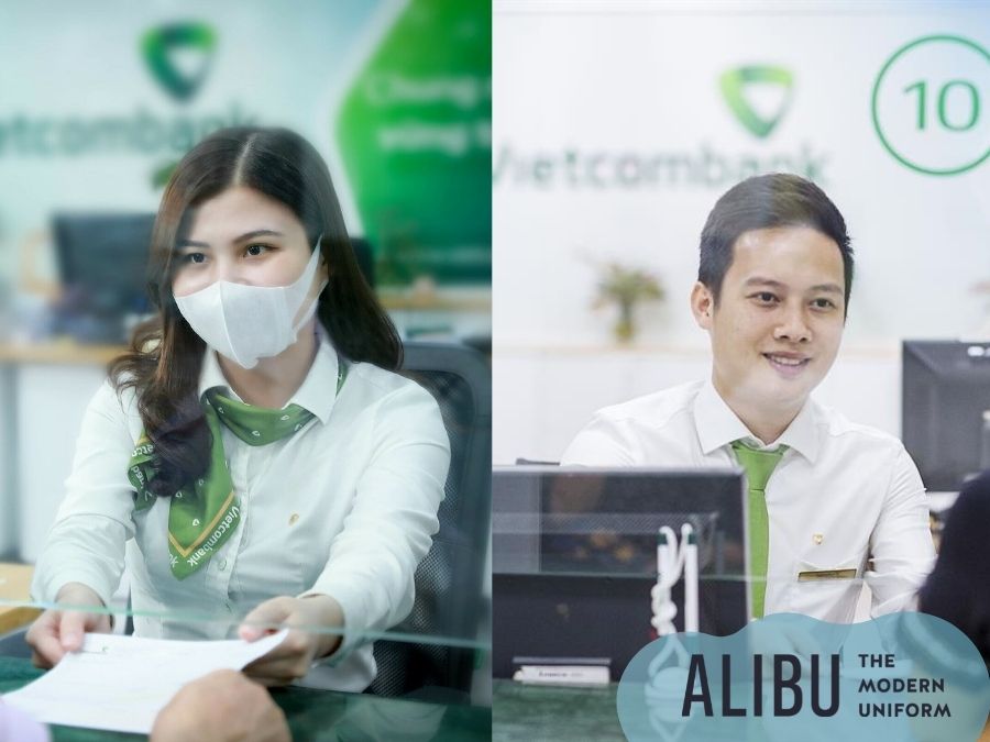 6 mẫu đồng phục ngân hàng Vietcombank cực ấn tượng và chuyên nghiệp 3 Sơ mi đồng phục ngân hàng Vietcombank