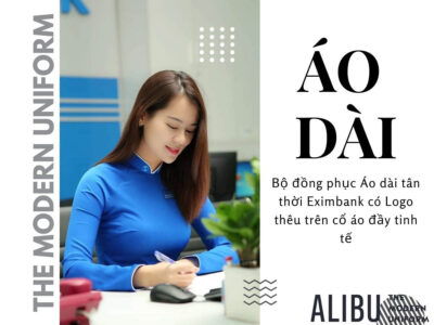Áo dài ngân hàng eximbank