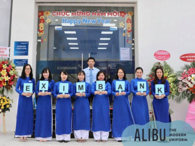 Áo dài đồng phục Eximbank