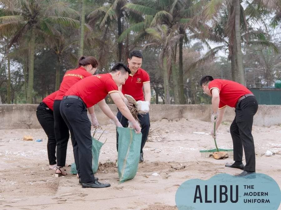 Đồng phục Agribank 2022: Hình ảnh cổ điển còn sót lại 3 Áo thun đồng phục Agribank