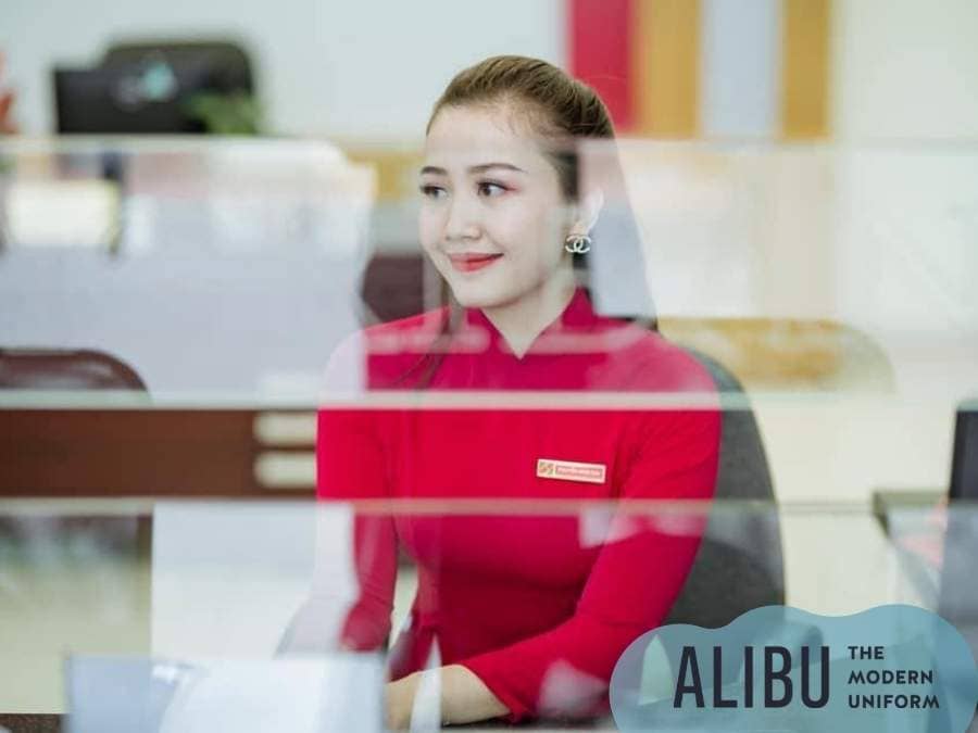 Đồng phục Agribank 2022: Hình ảnh cổ điển còn sót lại 6 Áo dài đồng phục Agribank