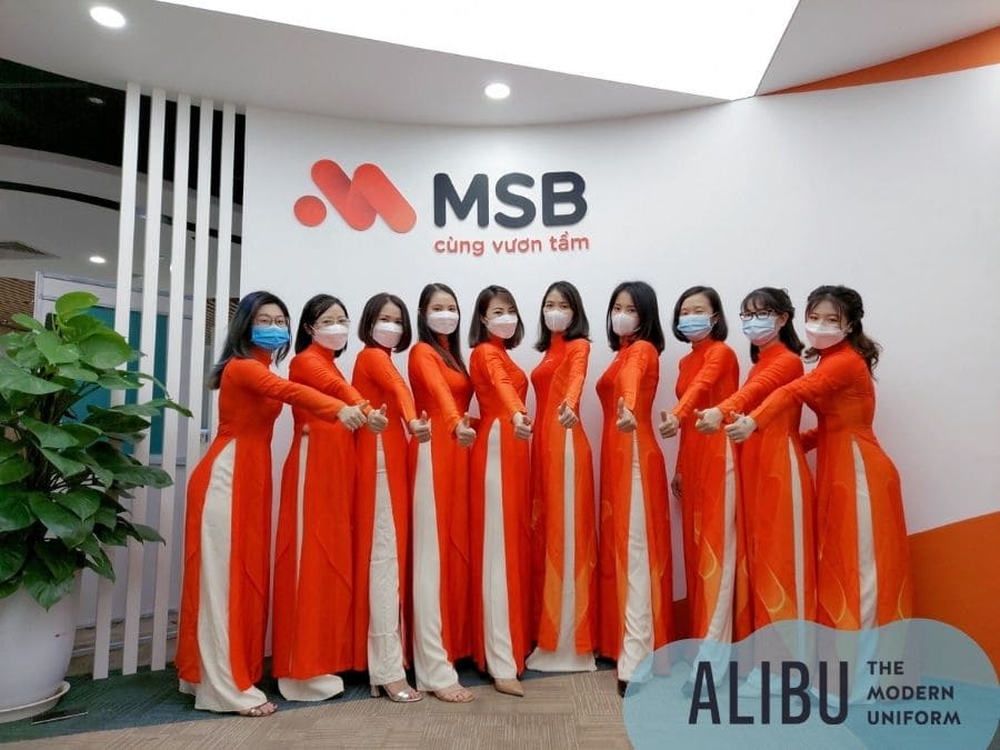 Đồng phục MSB 2022: Sự đổi mới đầy trẻ trung 7 áo dài đồng phục msb