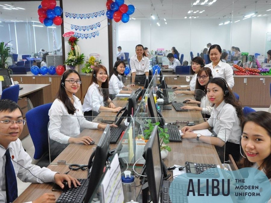 Sơ mi đồng phục ngân hàng Bản Việt