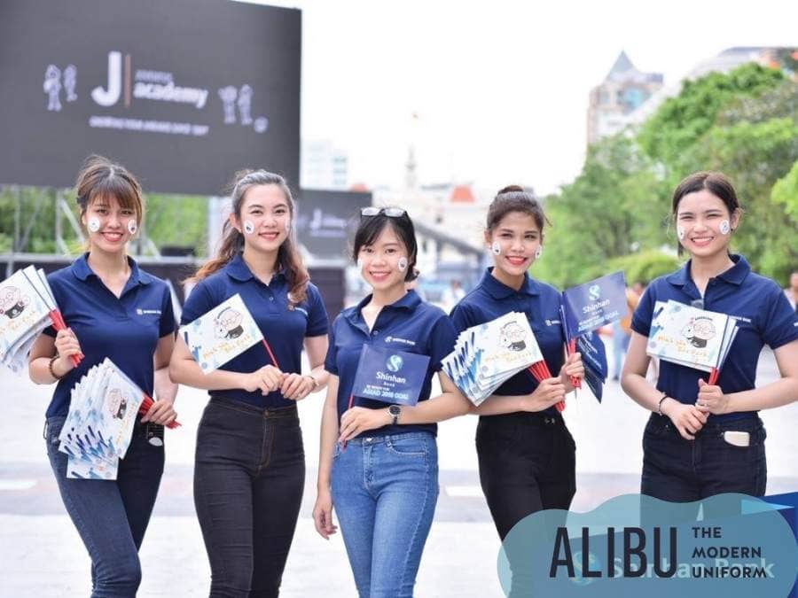 Áo thun đồng phục Shinhan Bank