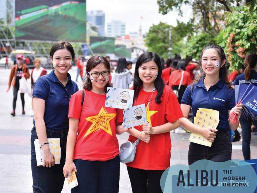 Áo thun đồng phục Shinhan Bank