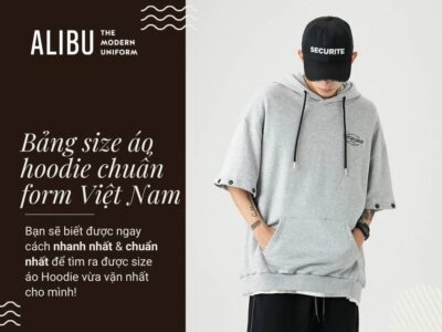 Bảng size áo hoodie nam nữ Alibu