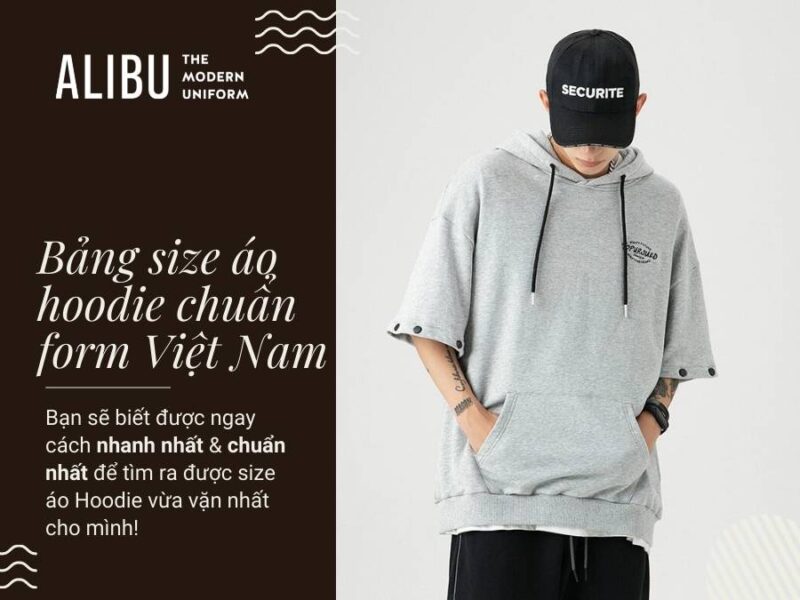 Bảng Size Áo Hoodie Nam Nữ: Chọn Dễ Dàng & Chuẩn Nhất 2022 1 Bảng size áo hoodie nam nữ Alibu