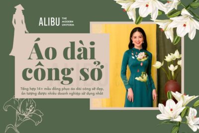 Áo dài đồng phục công sở đẹp Alibu