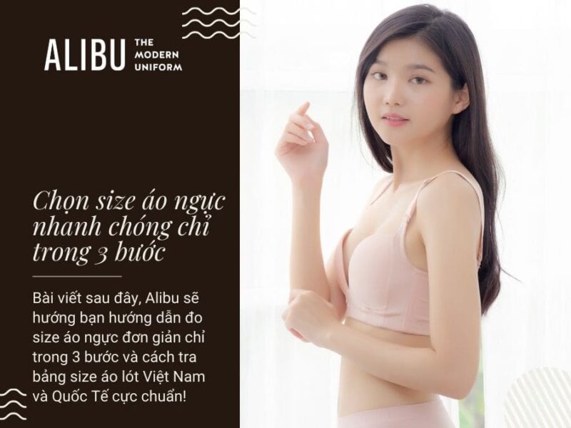 Cách đo size áo ngực nhanh chóng Alibu