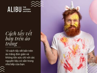 Cách tẩy vết bẩn trên áo trắng Alibu