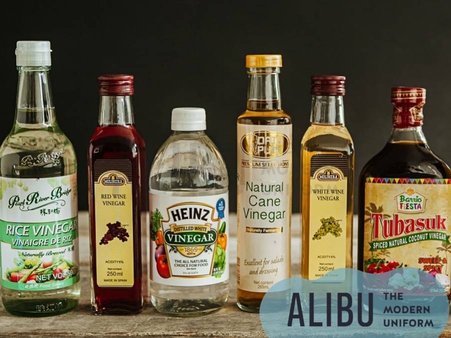 Cách tẩy vết bẩn trên áo trắng bằng giấm trắng Alibu