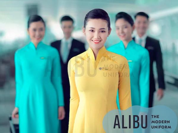 Đồng phục áo dài hàng không Vietnam Airlines Alibu